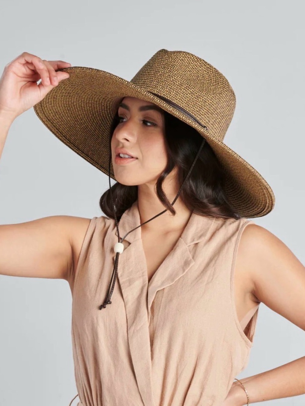 El Campo 5" Brim Sun Hat UPF50 Sun Protection with Chin Cord by San Diego Hat Co - Picture 2 of 15